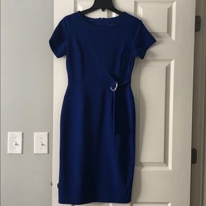 Blue Short Sleeve Dress